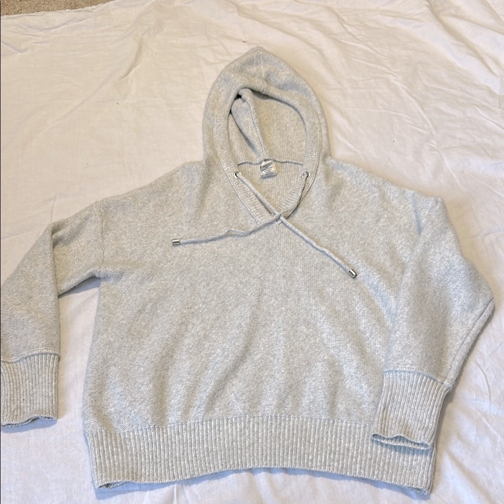Joie Gray Hooded Sweater Medium